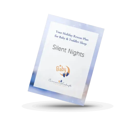 Silent Nights – Your Holiday Rescue Plan for Baby & Toddler Sleep, free guide by baby sleep coach Carmen Liebert